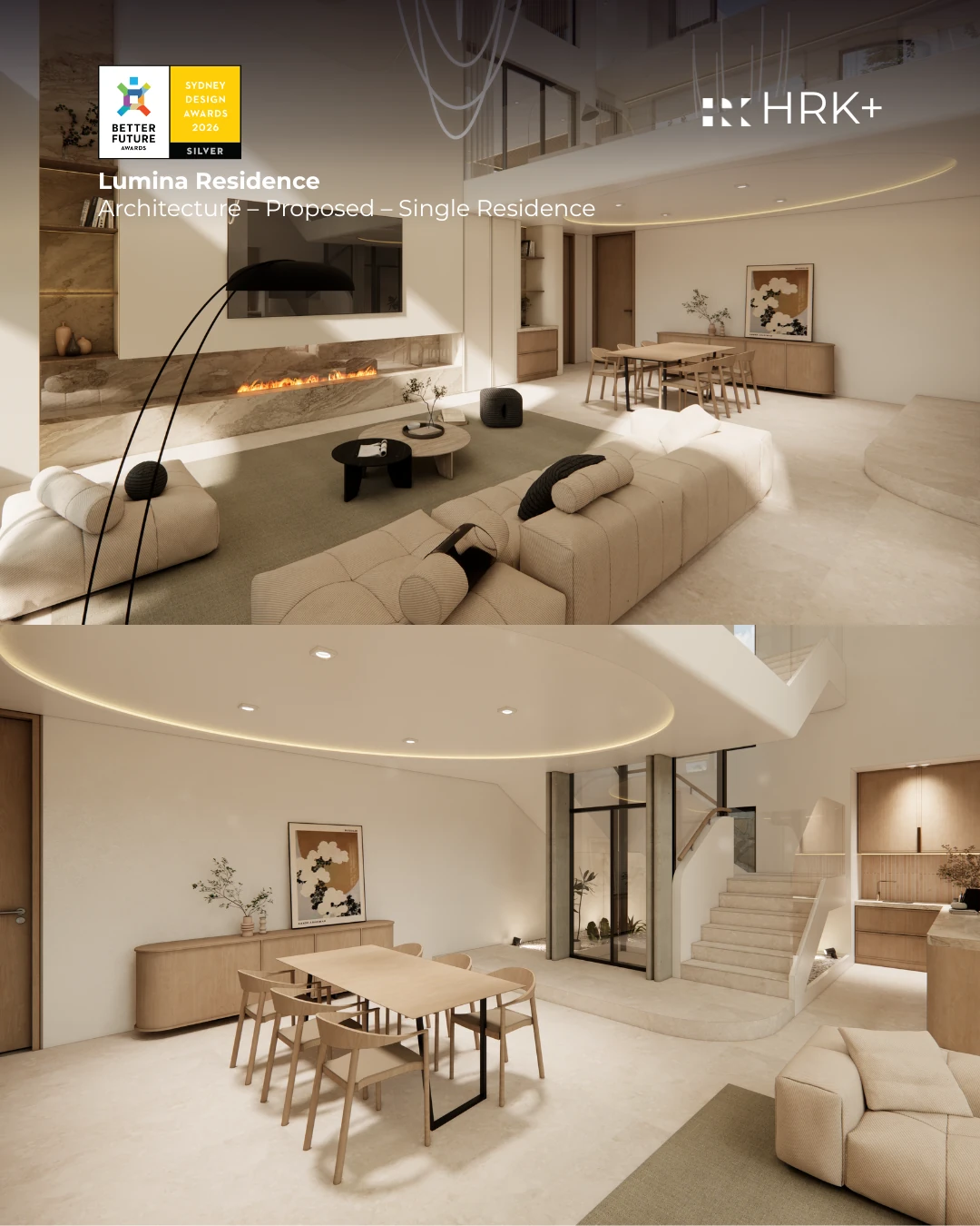 Lumina Residence proposed living and dining spaces