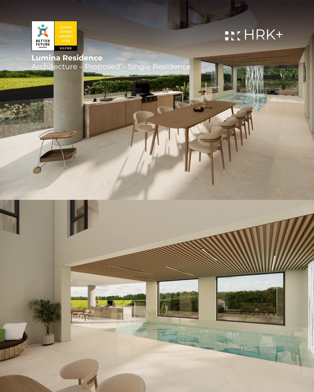 Lumina Residence proposed dining area and swimming pool terrace