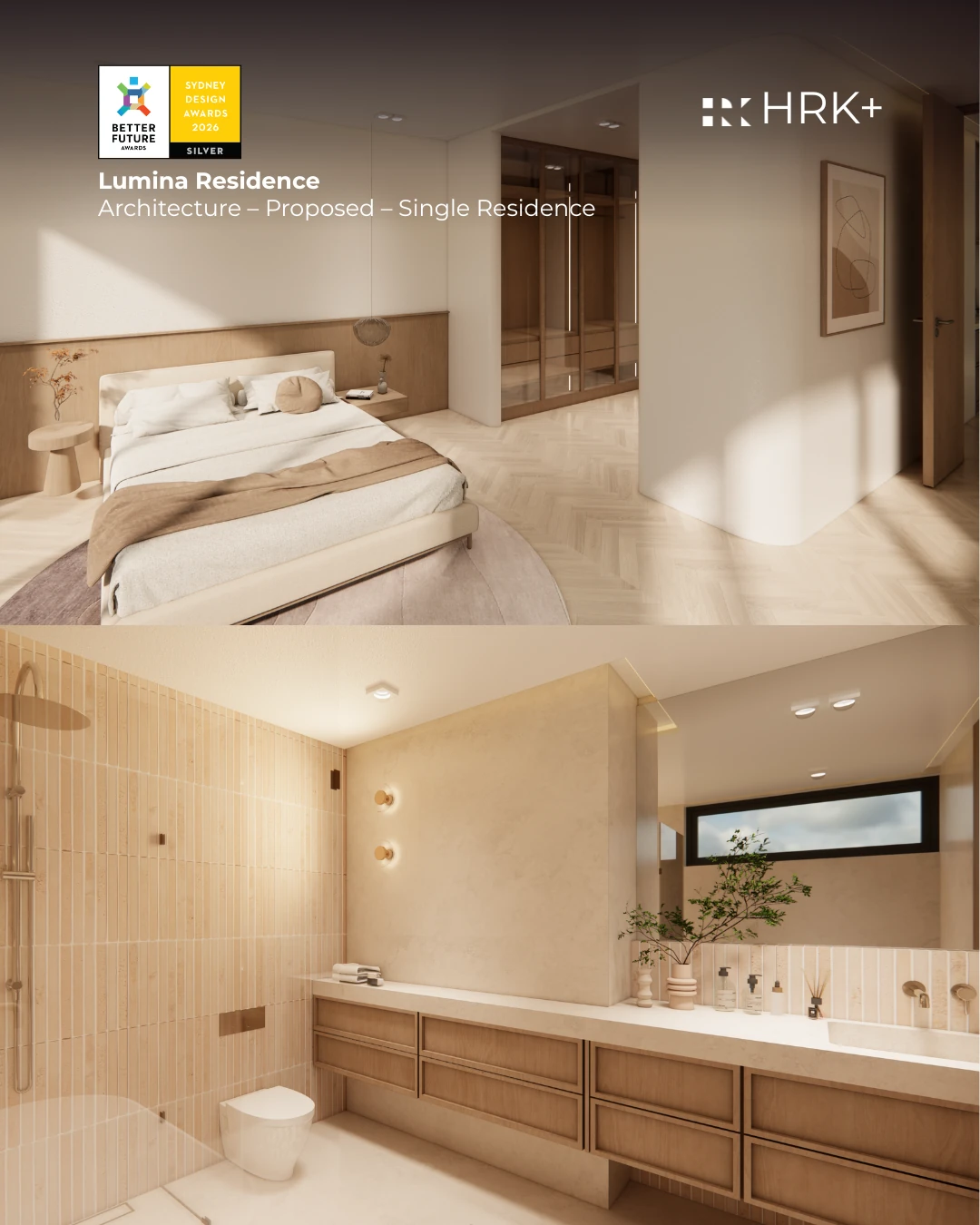 Lumina Residence proposed bedroom and bathroom interiors