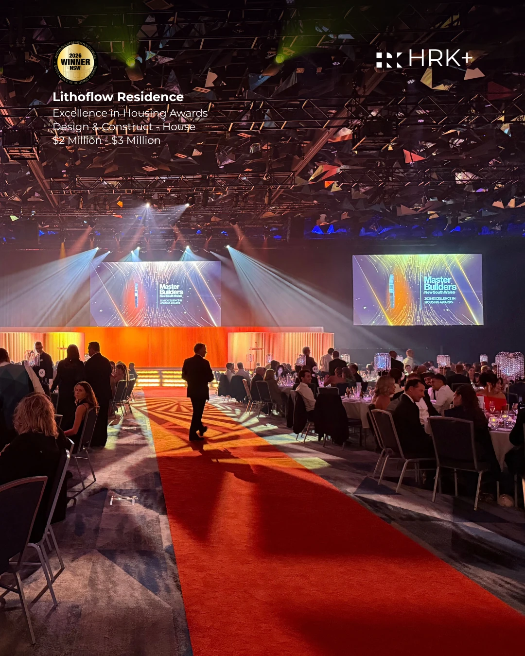 The Master Builders NSW Excellence in Housing Awards presentation venue
